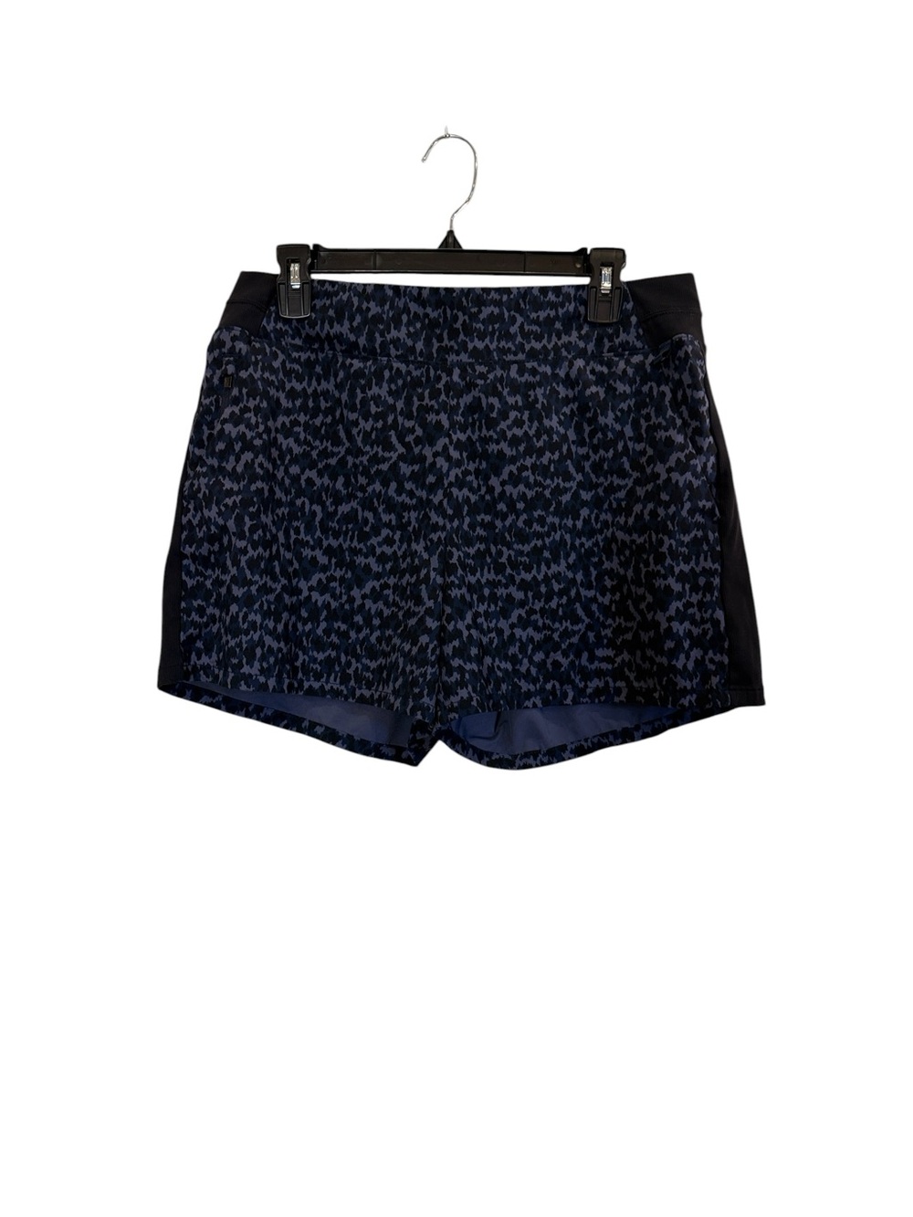 Athleta Brooklyn Navy Leopard Patterned Athletic Shorts Sz 12